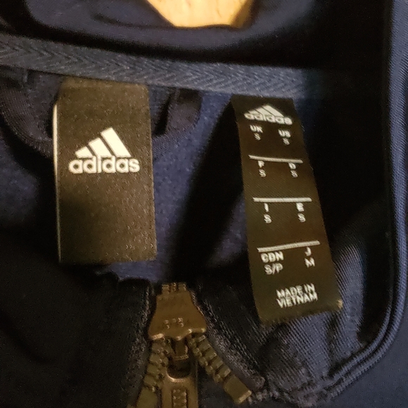 Mens Addidas Zip Up Sweater - Picture 2 of 3